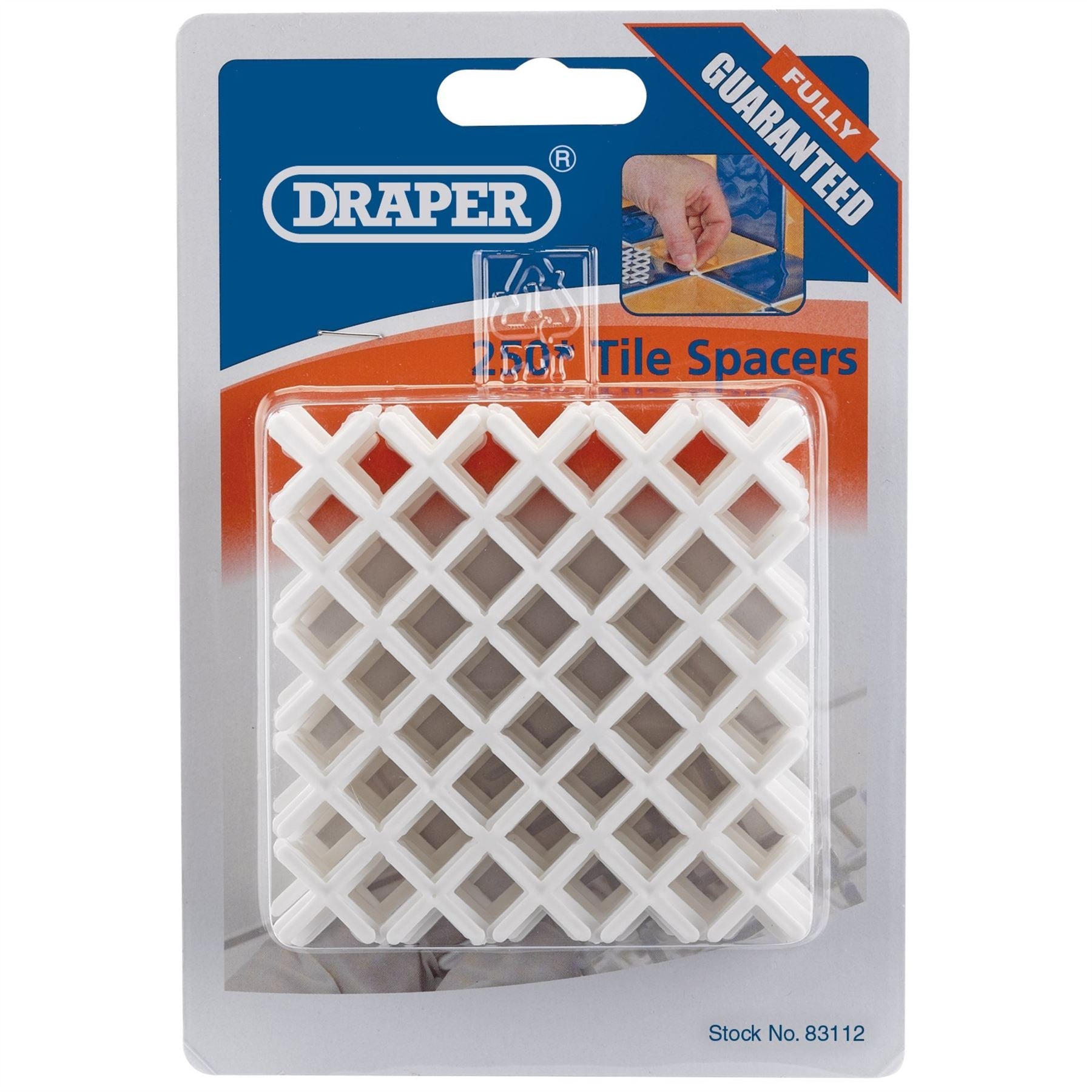 Draper 83112 Tile Spacers 2mm Approx 250 Draper