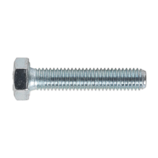 Sealey SS840 HT Setscrew M8 x 40mm 8.8 Zinc Pack of 50 Sealey