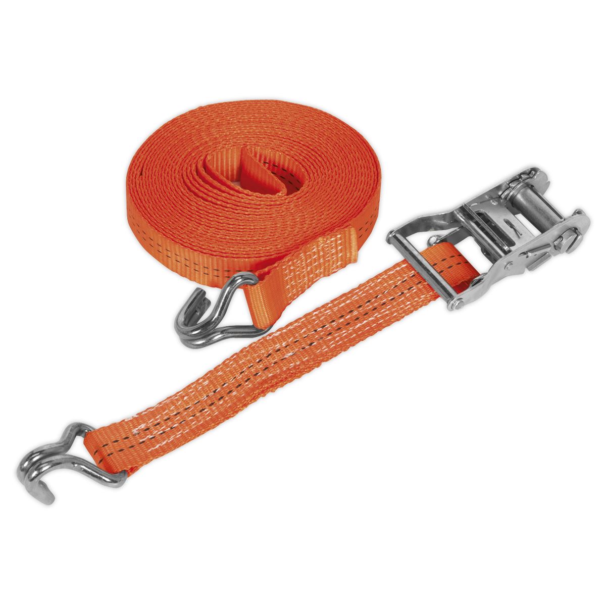 Sealey TD2006J Ratchet Strap 35mm x 6m Polyester Webbing 2000kg Breaking Strength Sealey