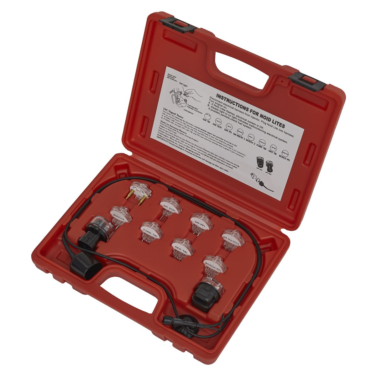 Sealey VS2131 Noid Light/IAC Test Set 11pc Sealey