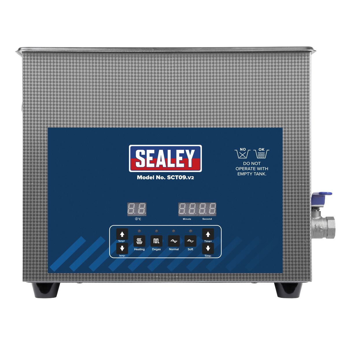 Sealey SCT09 Ultrasonic Parts Cleaning Tank 9L Sealey