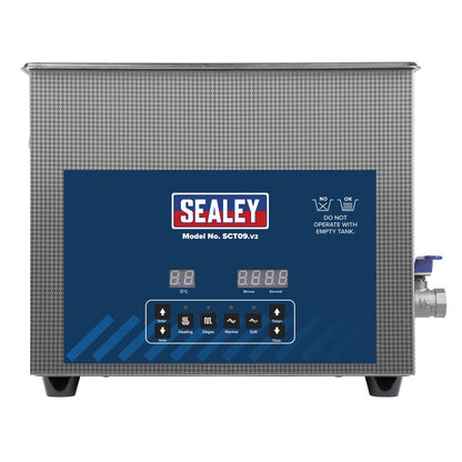 Sealey SCT09 Ultrasonic Parts Cleaning Tank 9L Sealey