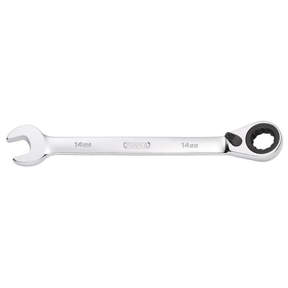 Draper 52002 HI-TORQ® Metric Reversible Ratcheting Combination Spanner 14mm Draper