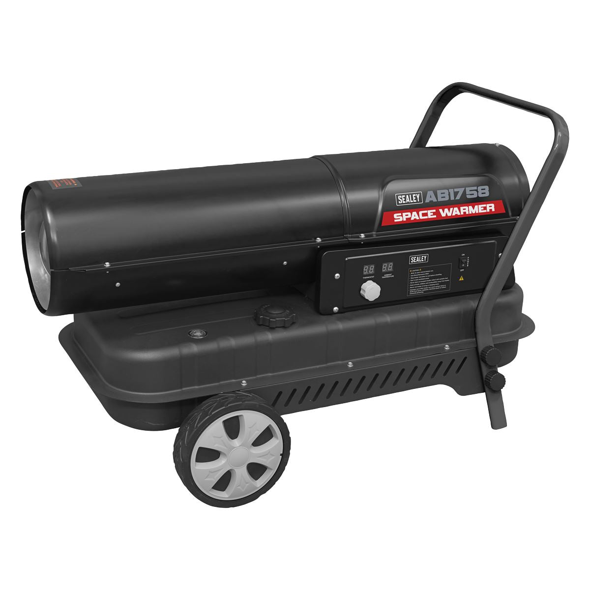 Sealey AB1758 Space Warmer® Kerosene/Diesel Heater 175000Btu/hr with Wheels Sealey