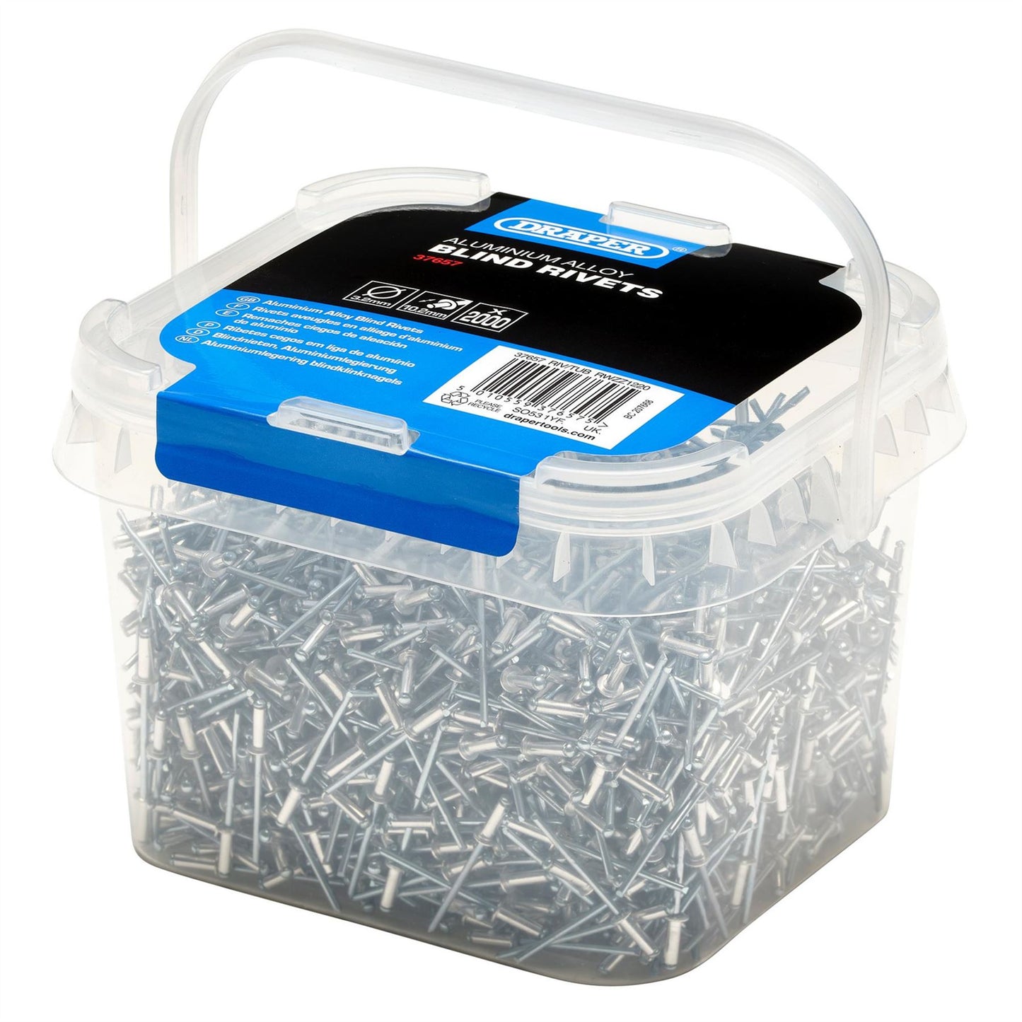 Draper 37657 Blind Rivets 3.2 x 10.2mm Tub of 2000 Draper