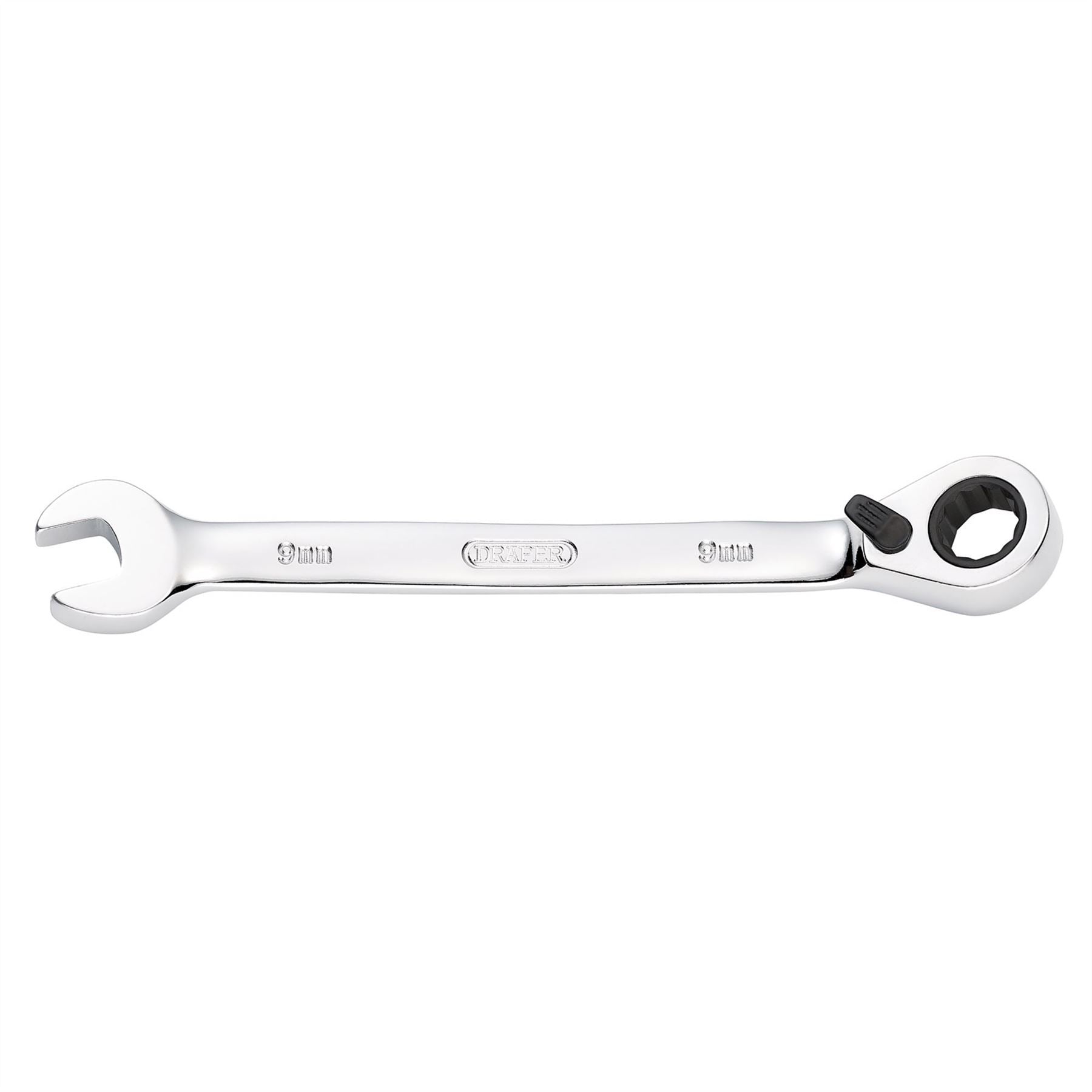 Draper 51968 HI-TORQ® Metric Reversible Ratcheting Combination Spanner 9mm Draper