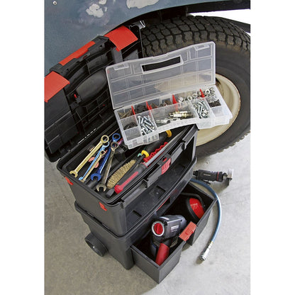 Sealey AP850 Mobile Toolbox with Tote Tray & Removable Assortment Box Sealey