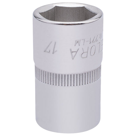 Elora 15306 Hexagon Socket 1/2" Sq. Dr. 17mm Elora