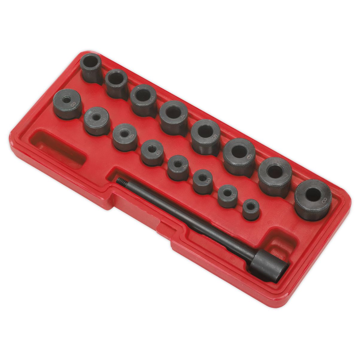 Sealey AK710 Universal Clutch Aligning Tool Set 17pc Sealey