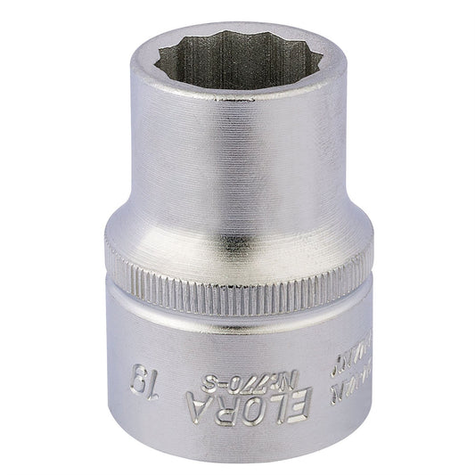 Elora 00682 Bi-Hexagon Socket 3/4" Sq. Dr. 19mm Elora