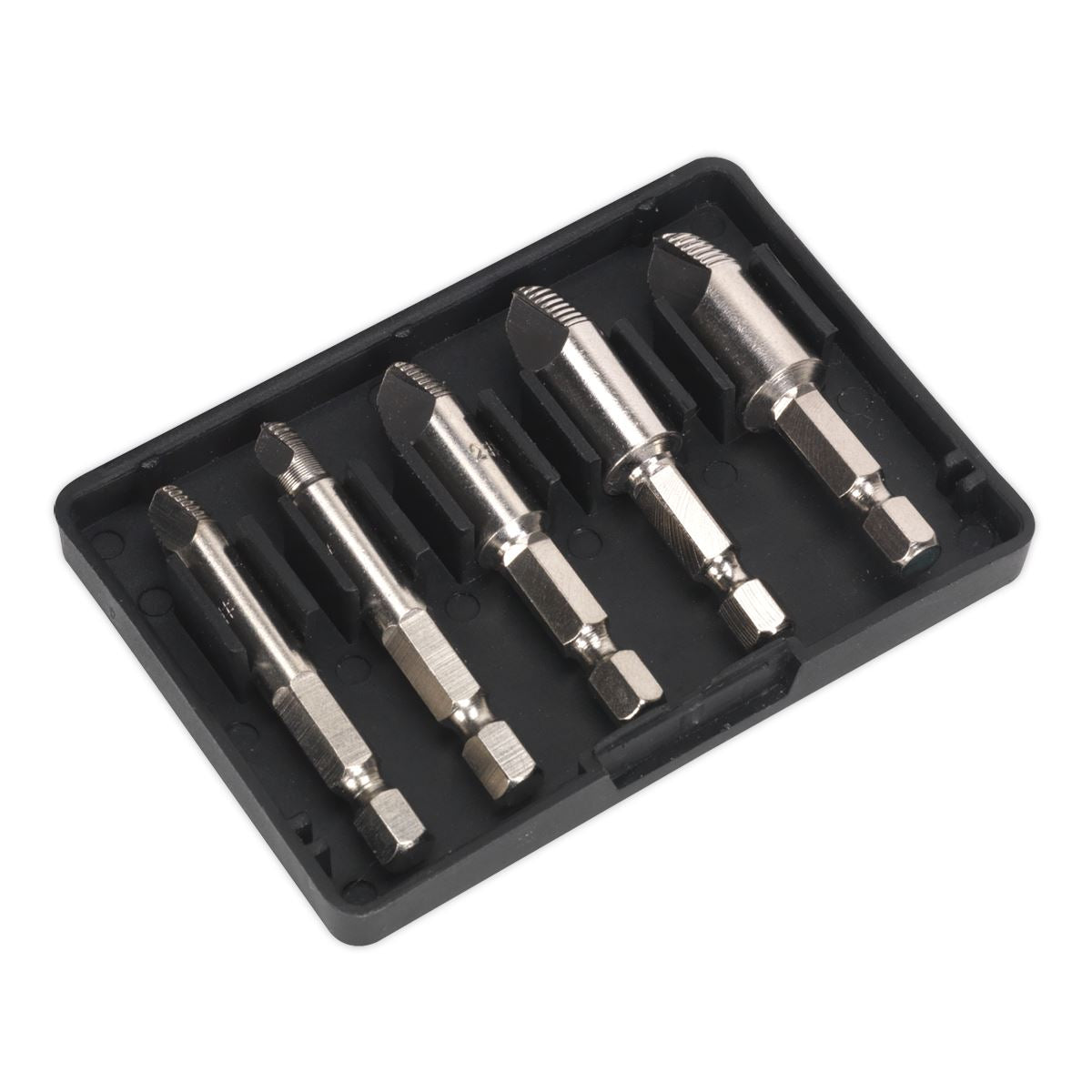 Sealey AK7228 HSS Screw Extractor Set 5pc Sealey