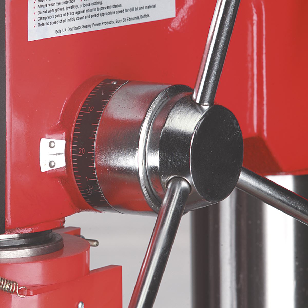 Sealey GDM1630FR Radial Pillar Drill Floor 5-Speed 550W/230V Sealey