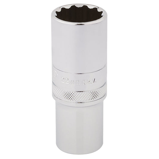 Draper 33788 HI-TORQ® 12 Point Deep Socket 1/2" Sq. Dr. 22mm Draper