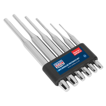 Sealey AK9128 Parallel Pin Punch Set 6pc Sealey
