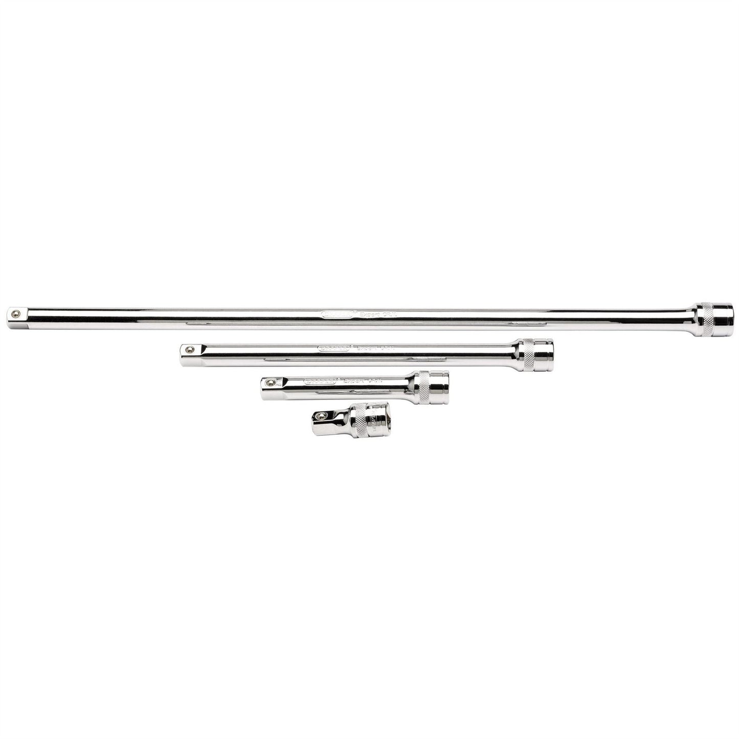 Draper 16769 Extension Bar Set 1/2" Sq. Dr. Polished Chrome 4 Piece Draper