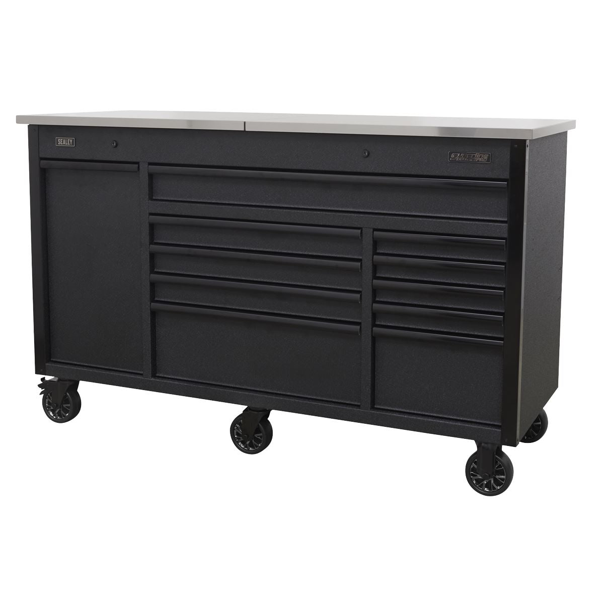 Sealey AP6310BE Mobile Tool Cabinet 1600mm with Power Tool Charging Drawer Sealey