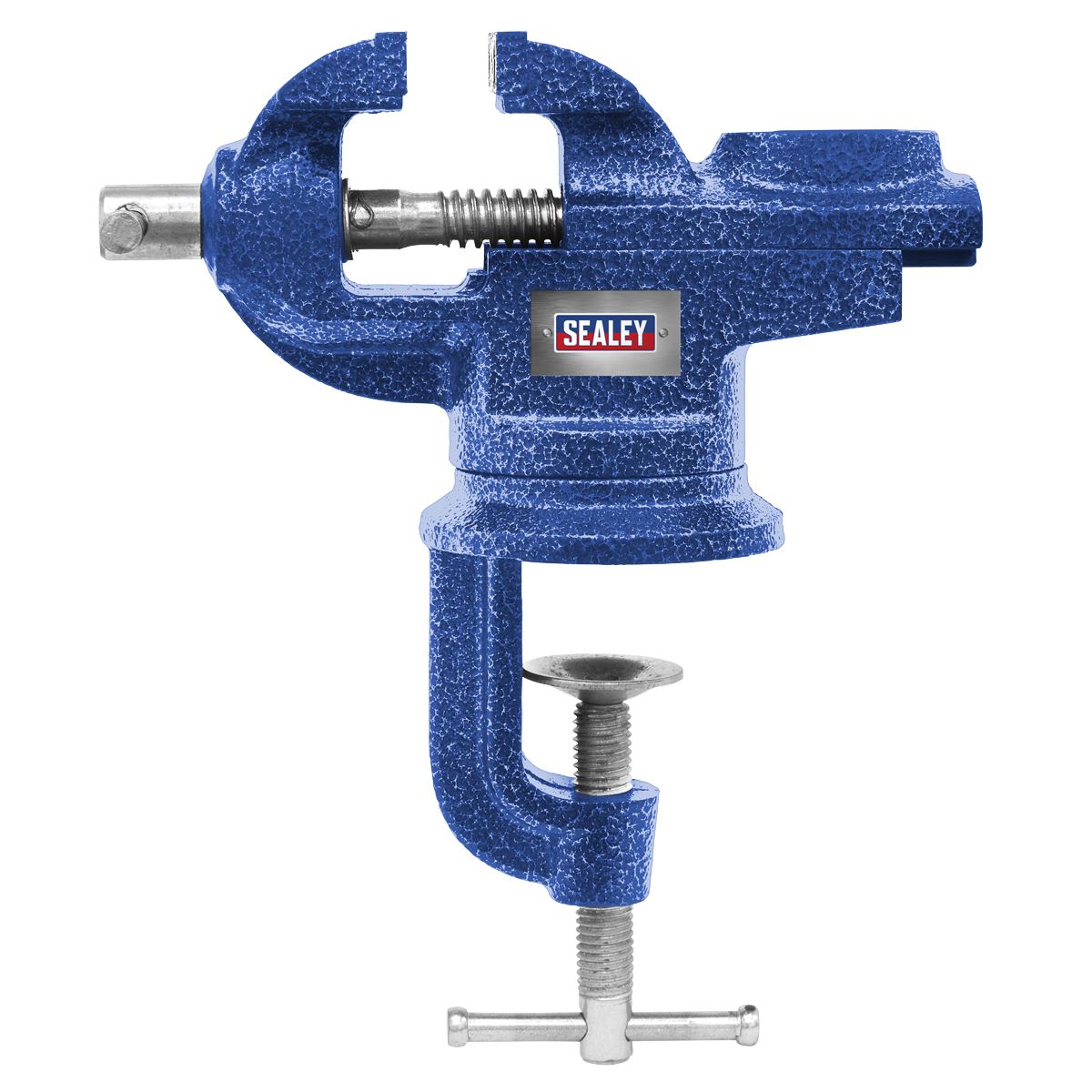 Sealey CV50 50mm Portable Bench & Table Vice with 360° Swivel Base Sealey