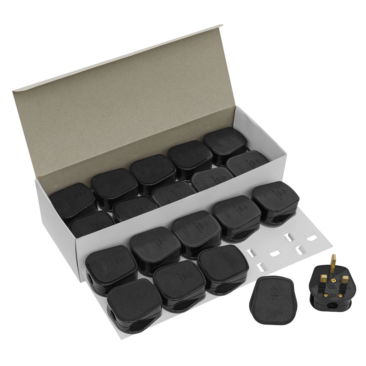 Sealey PL13/320 Plug 13p Pack of 20 Sealey