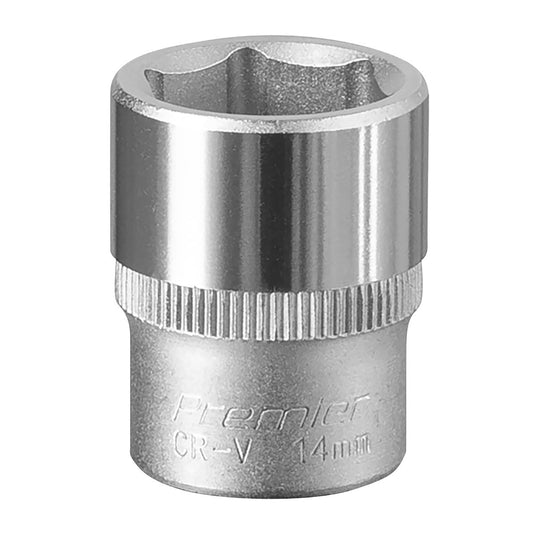 Sealey S1414 WallDrive® Socket 14mm 1/4"Sq Drive Sealey