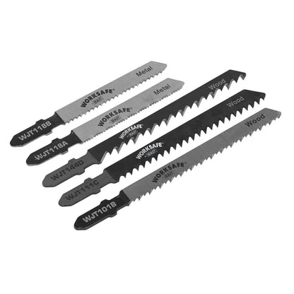 Sealey WJTASS Assorted Jigsaw Blades - Pack of 5 Sealey