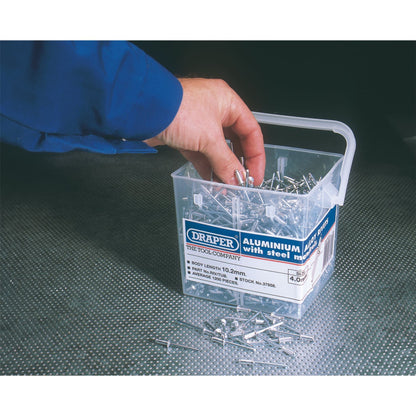 Draper 37658 Blind Rivets 4.0 x 10.2mm Tub of 1200 Draper