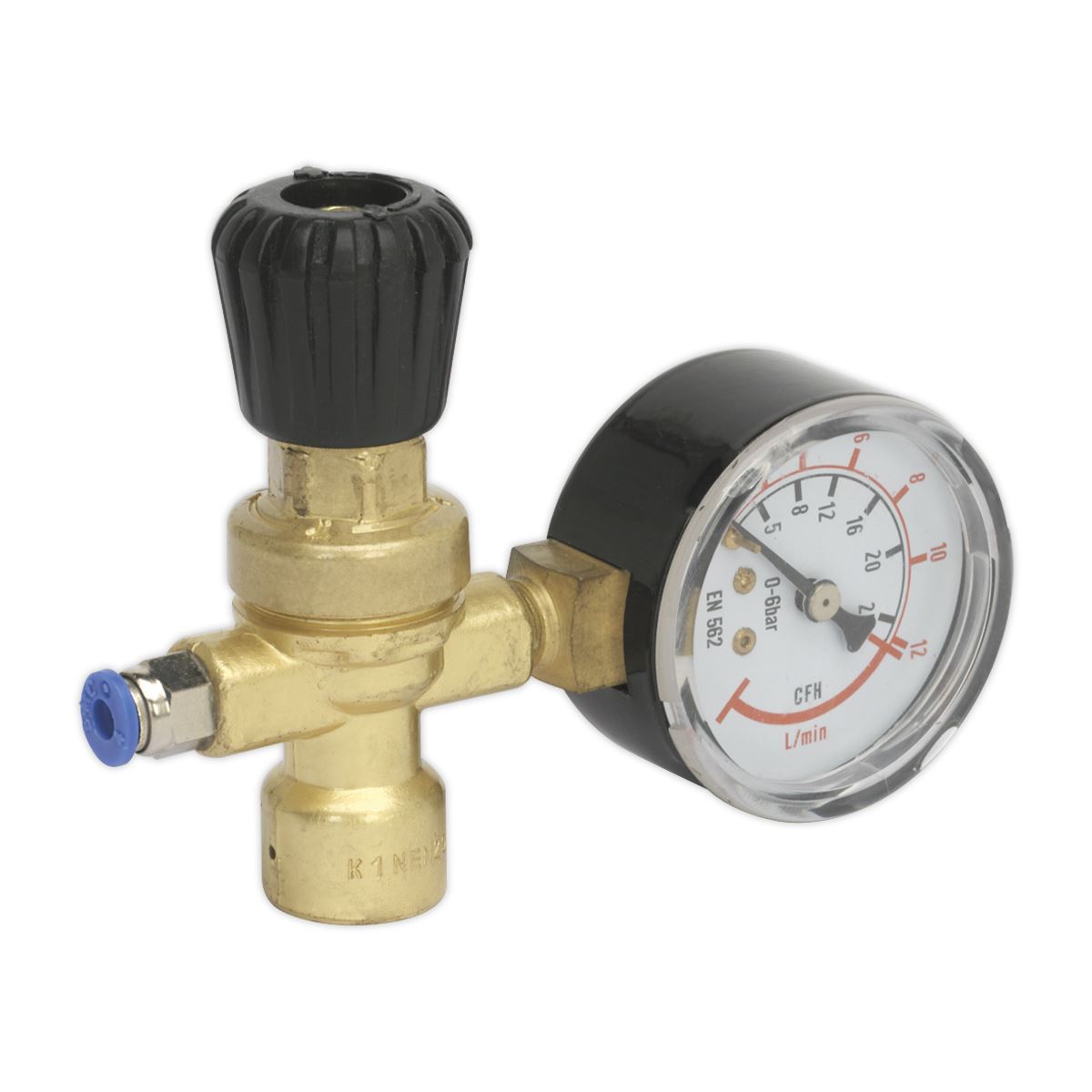 Sealey REG/MMG MIG Gas Regulator Disposable Cylinder 1-Gauge Sealey