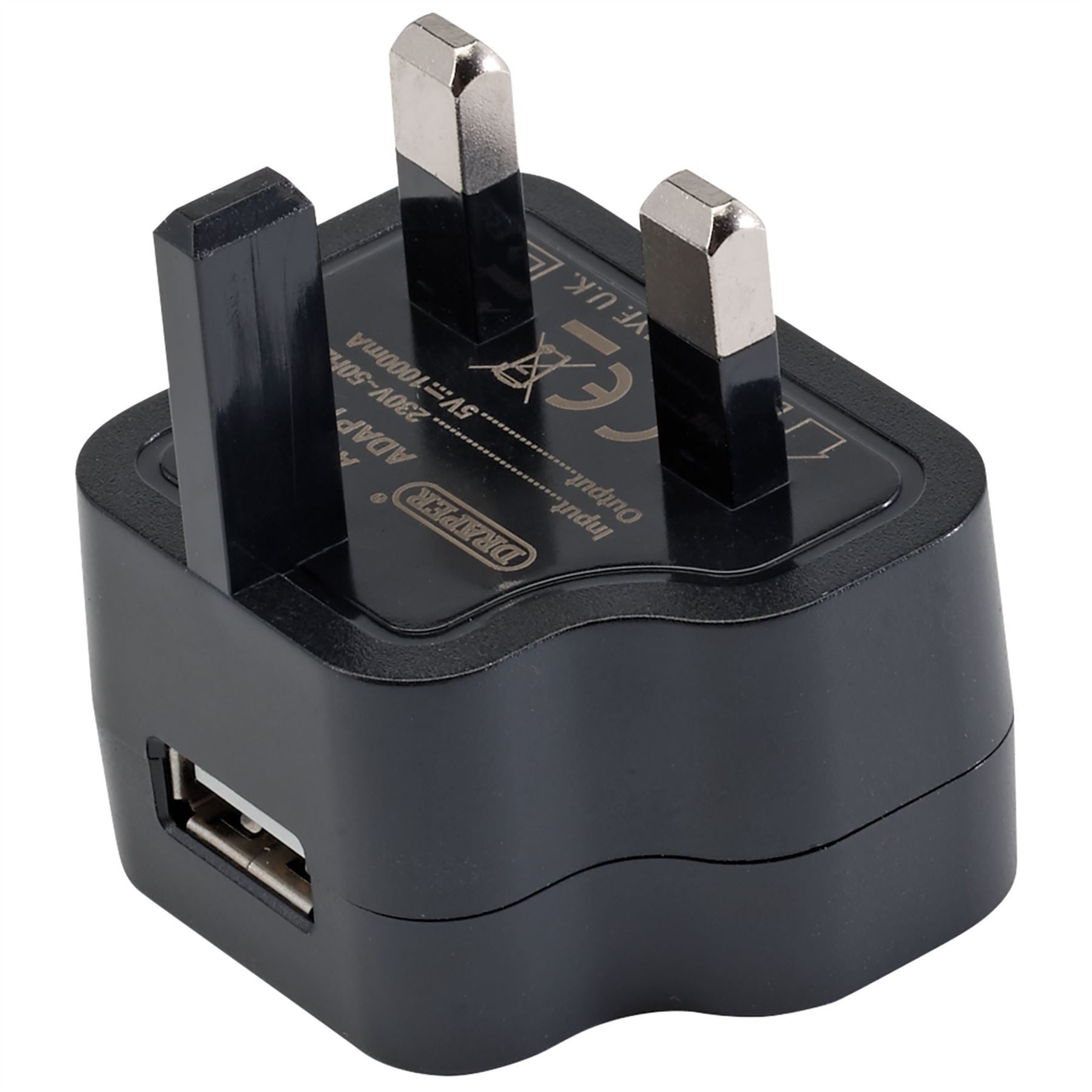 Draper 93038 230V USB Charger 1 Amp Draper
