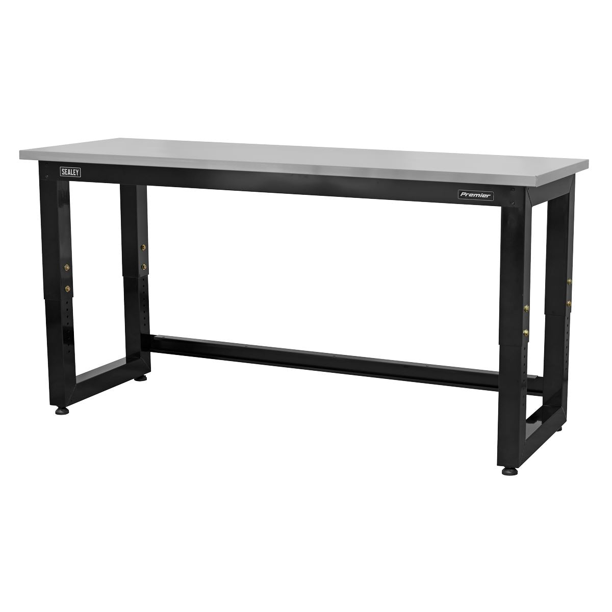 Sealey APMS23 Steel Adjustable Workbench with Stainless Steel Worktop 1830mm - Heavy-Duty Sealey
