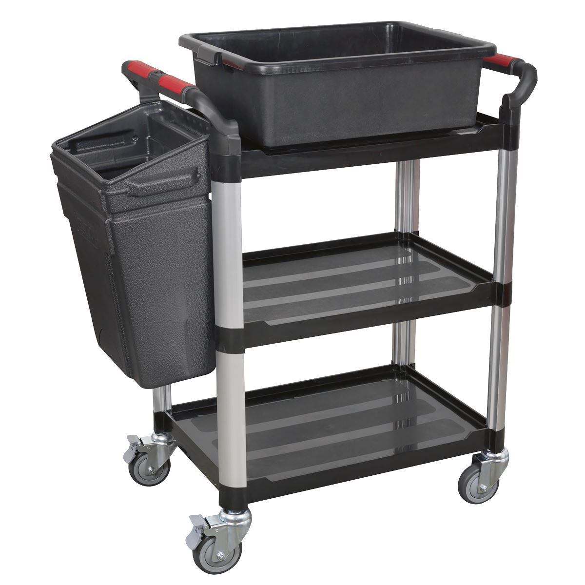 Sealey CX309 Workshop Trolley 3-Level Composite - 3 Wall Sealey