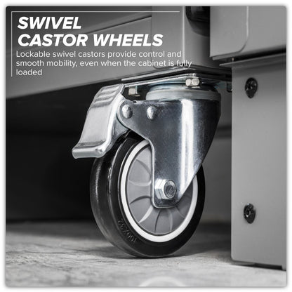 Sealey APMSBESTACK02SS Superline PRO® Black Edition Storage System with Stainless Worktop 2.64m Sealey