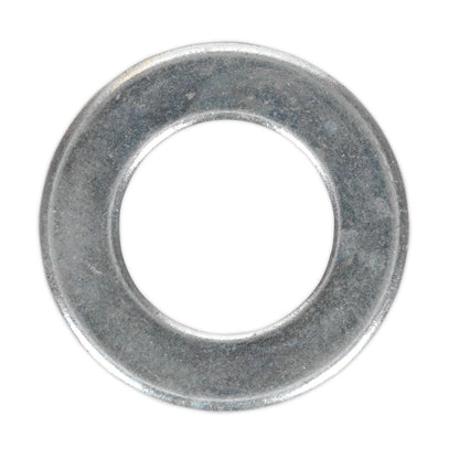Sealey FWA1630 Flat Washer DIN 125 M16 x 30mm Form A Zinc Pack of 50 Sealey