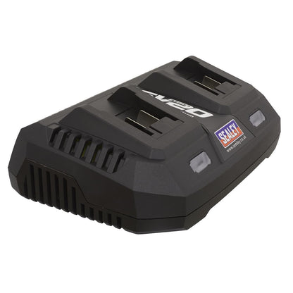 Sealey CP20VMC2 Dual Battery Charger 20V SV20 Series Lithium-ion Sealey