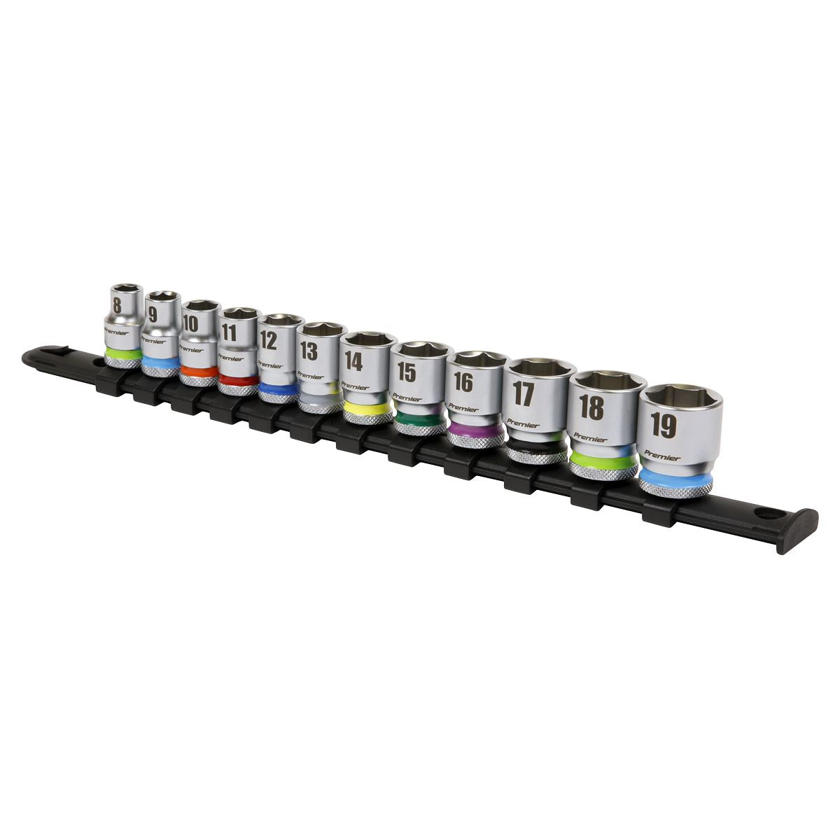 Sealey AK2660 Socket Set 12pc 3/8"Sq Drive WallDrive® Metric Sealey