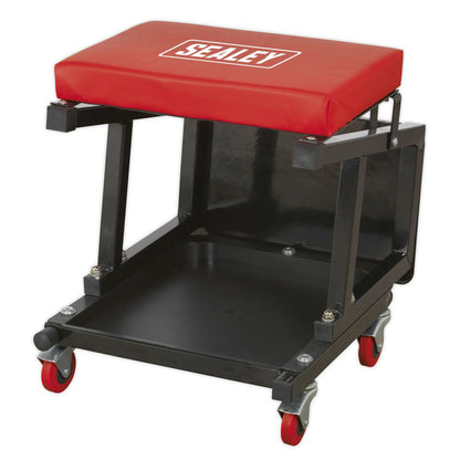 Sealey SCR16 Mechanic's Utility Seat & Step Stool Sealey