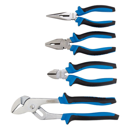 Draper 81147 Soft Grip Pliers Set 4 Piece Draper