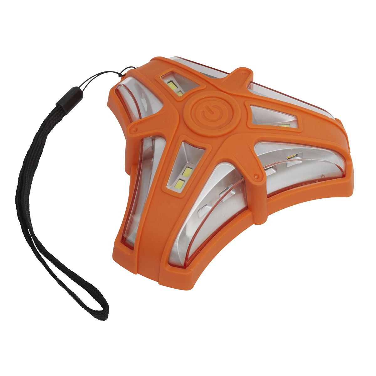 Sealey LED040 Rotating Warning Emergency Light 12 SMD & 6 SMD LED 3 x AAA Cell Sealey