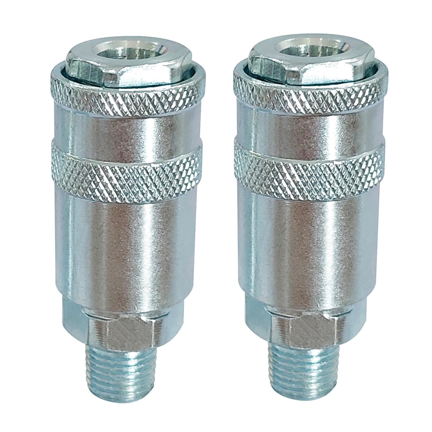 Draper 70863 1/4" Male Quick Coupling Pack of 2 Draper