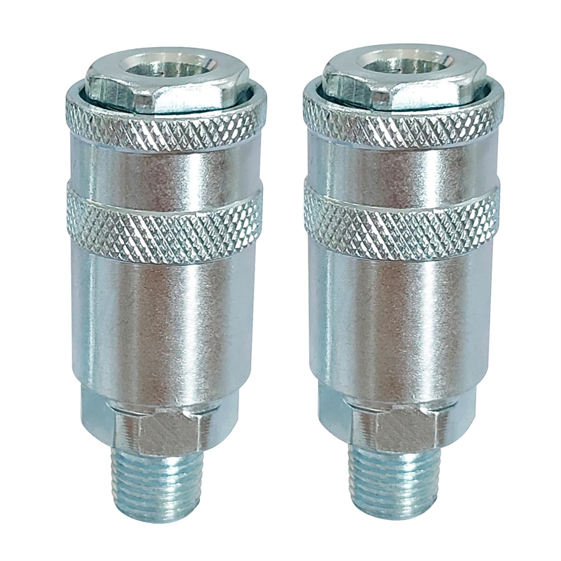 Draper 70863 1/4" Male Quick Coupling Pack of 2 Draper