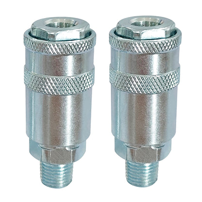 Draper 70863 1/4" Male Quick Coupling Pack of 2 Draper