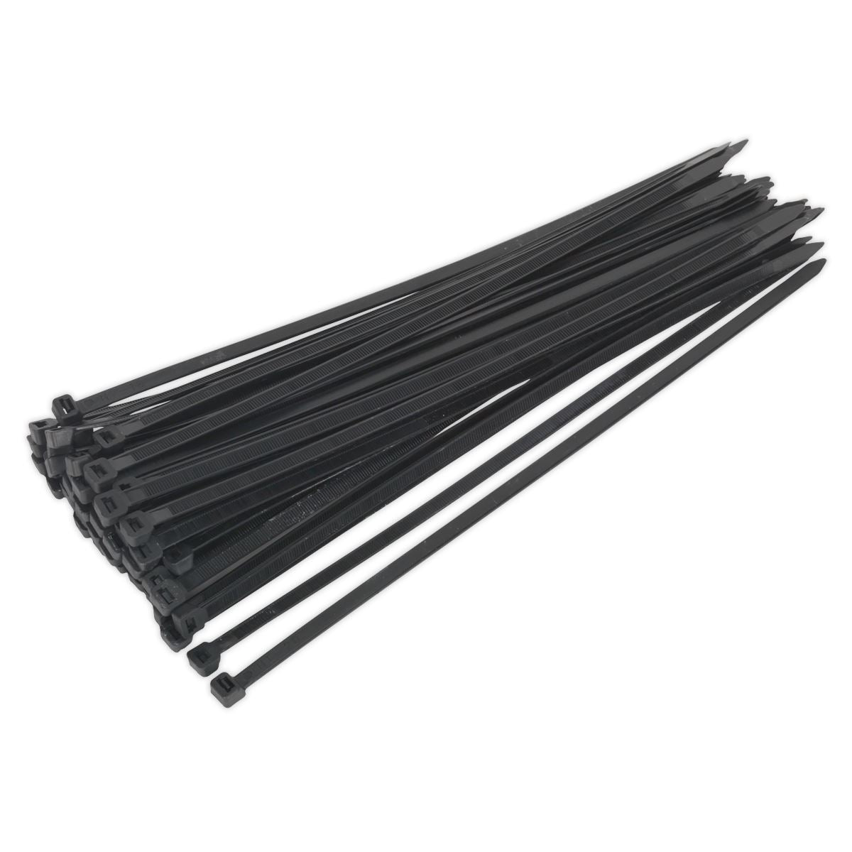 Sealey CT35076P50 Cable Tie 350 x 7.6mm Black Pack of 50 Sealey
