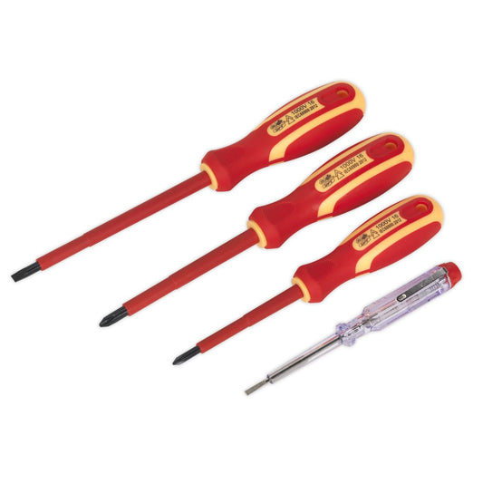 Siegen S01155 Electrician's Screwdriver Set 4pc VDE Approved Siegen