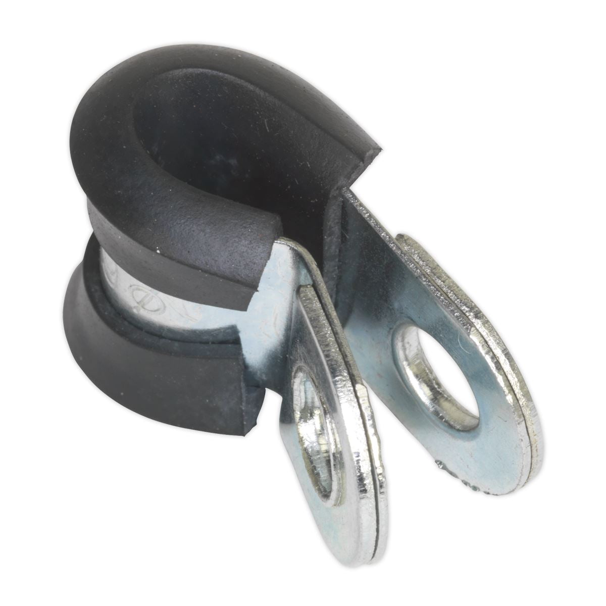 Sealey PCJ6 P-Clip Rubber Lined Ø6mm Pack of 25 Sealey