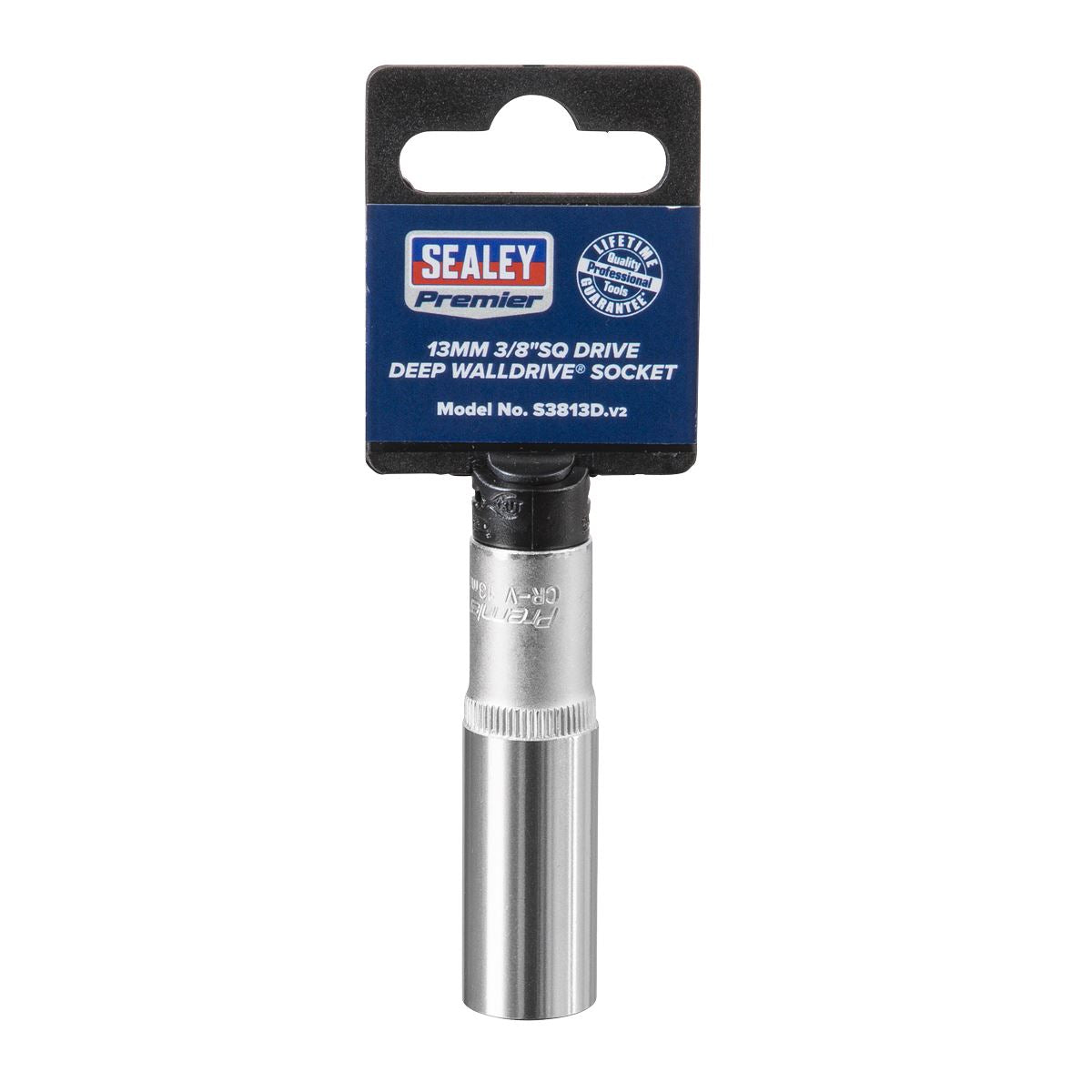 Sealey S3813D WallDrive® Socket 13mm Deep 3/8"Sq Drive Sealey