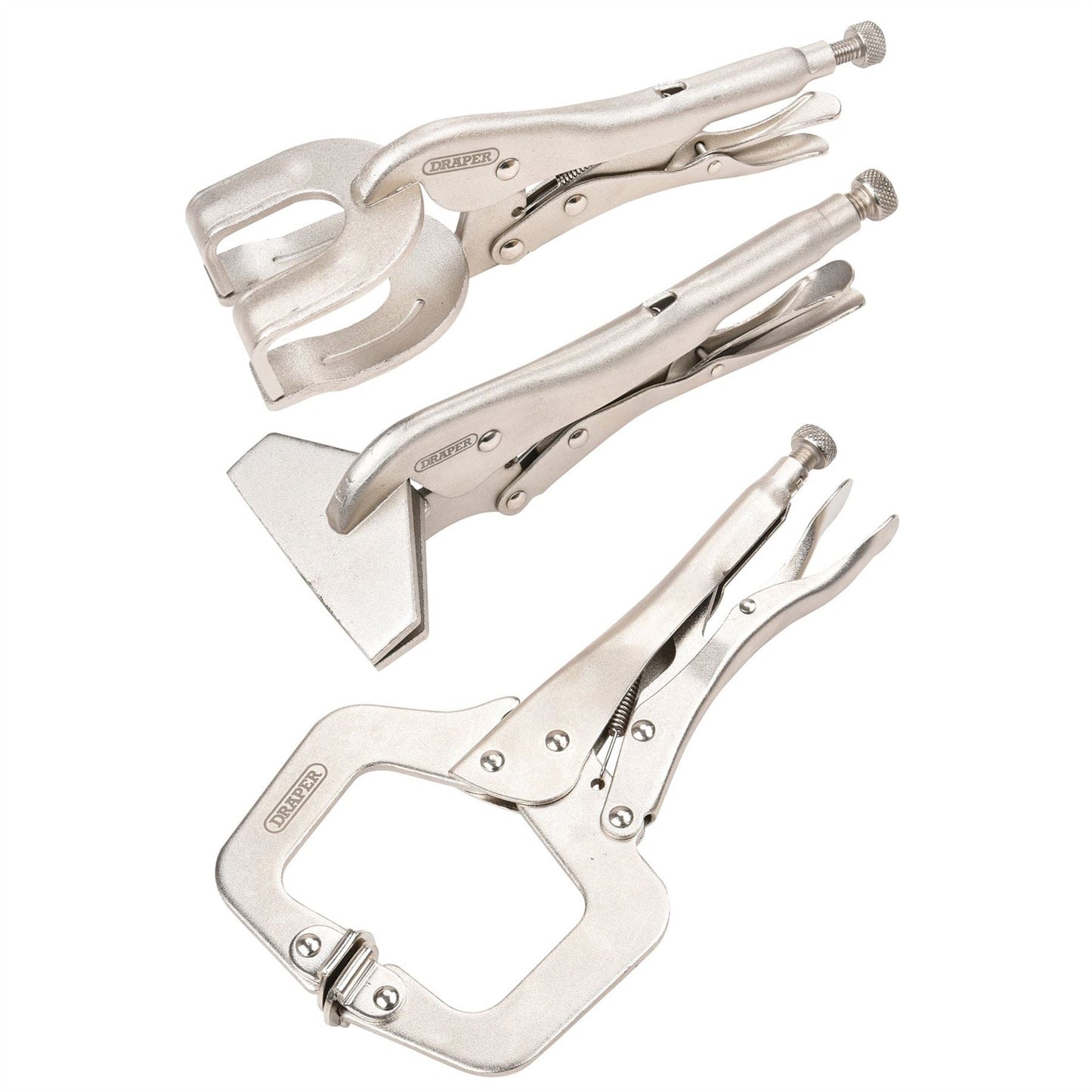 Draper 33836 Self Grip Clamp Kit 3 Piece Draper