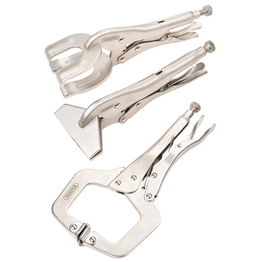 Draper 33836 Self Grip Clamp Kit 3 Piece Draper