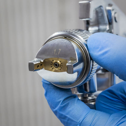 Sealey HVLP-79/P HVLP Pressure Pot System with Spray Gun & Hoses 1.7mm Set-Up Sealey