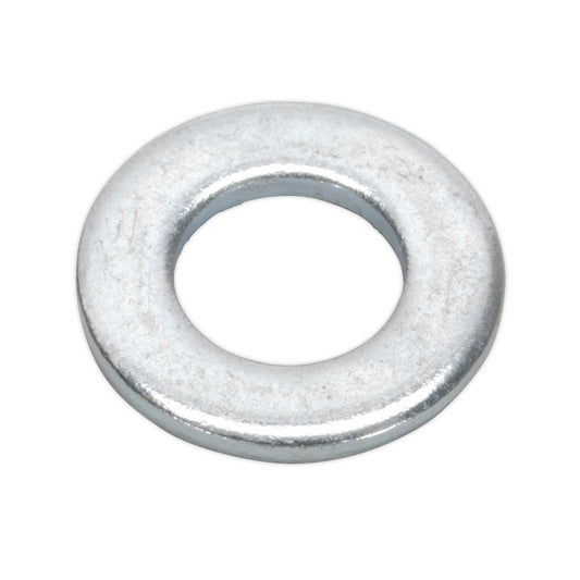 Sealey FWA817 Flat Washer DIN 125 - M8 x 17mm Form A Zinc Pack of 100 Sealey