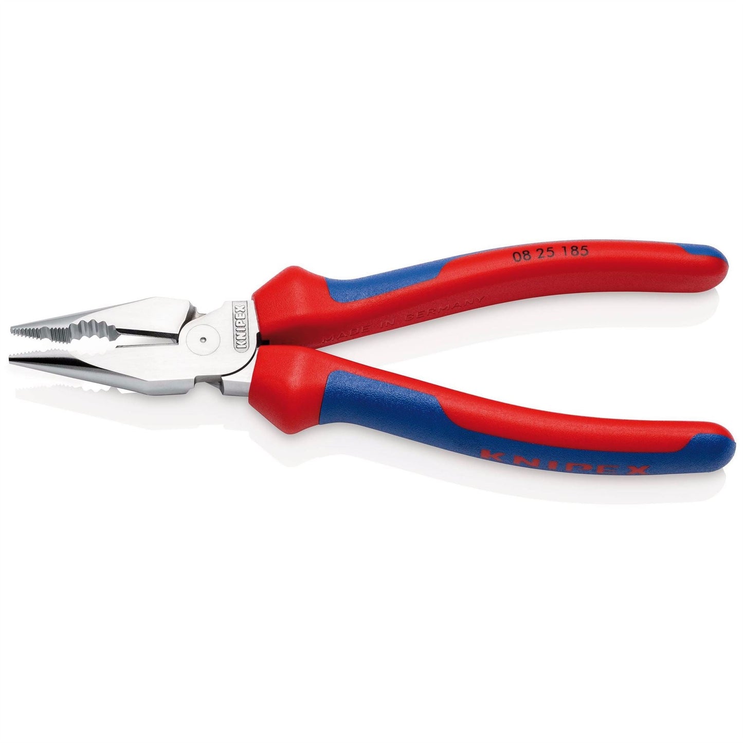 Knipex 13181 08 25 185 SB Needle-Nose Combination Pliers with multi-component grips chrome-plated 185mm Draper