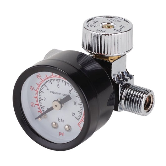 Draper 28379 1/4" BSP On-Gun Air Regulator and Gauge 180psi Draper