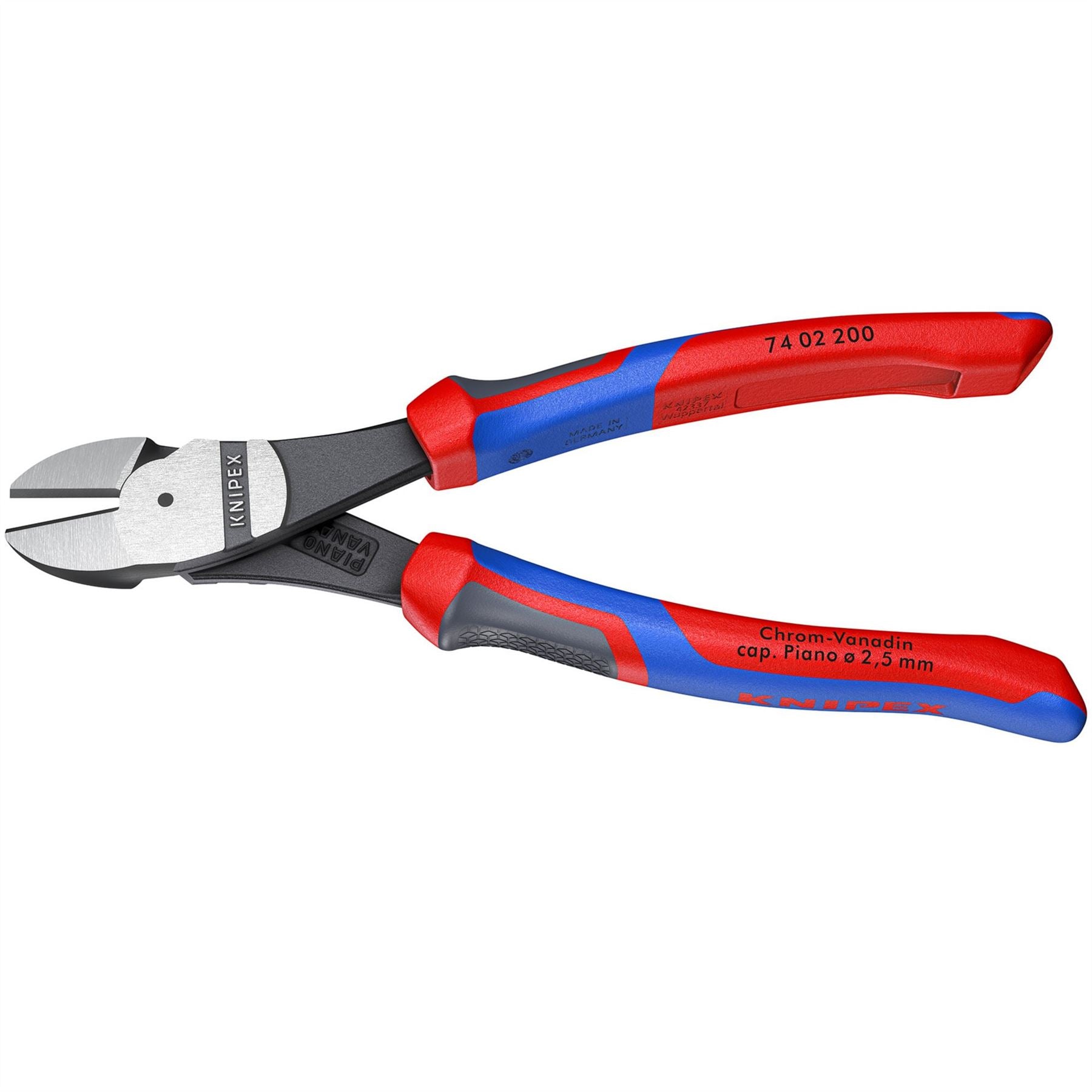 Knipex 88145 74 02 200 High Leverage Diagonal Side Cutter with Comfort Grip Handles 200mm Knipex